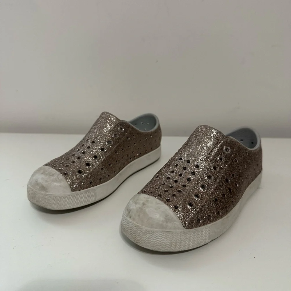 Native Kids' Jefferson Metal Bling Slip on Water Shoes Size C13